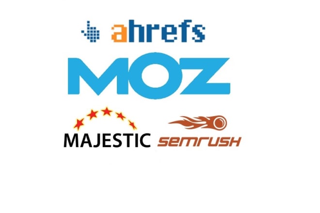 I will give ahrefs, semrush, majestic and moz reports for you