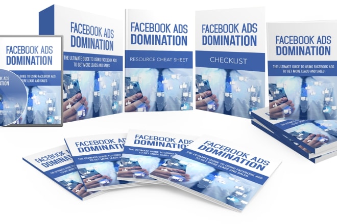 I will give facebook ads domination hq plr ebook checklist videos