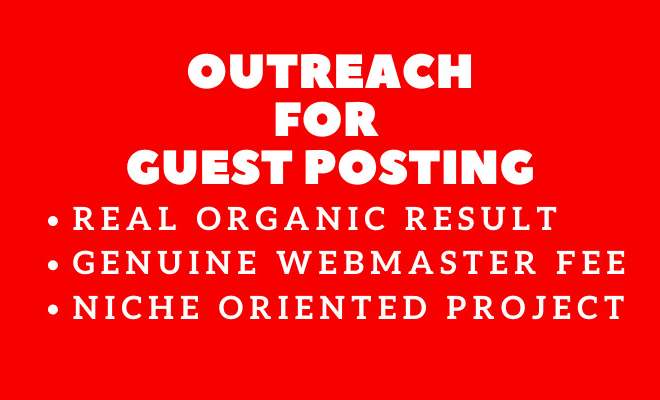 I will give guest post on pure niche sites by my outreach