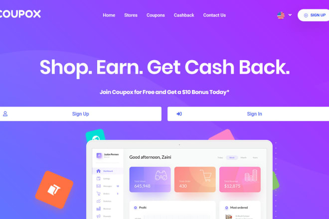 I will give readymade cashback website and app with 3000 cj stores