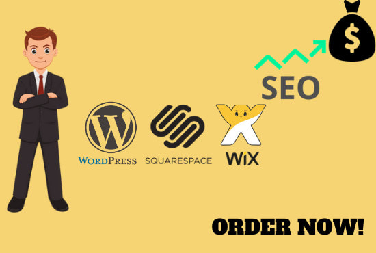 I will give SEO service for wix, wordpress or squarespace websites