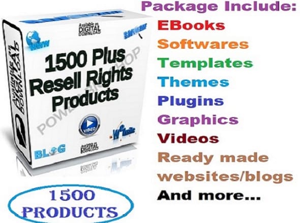 I will give you 1500 plus resell rights products with many bonus fast delivery