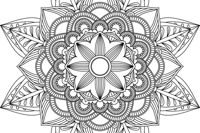 I will give you 25 printable complex mandalas to use for your coloring books