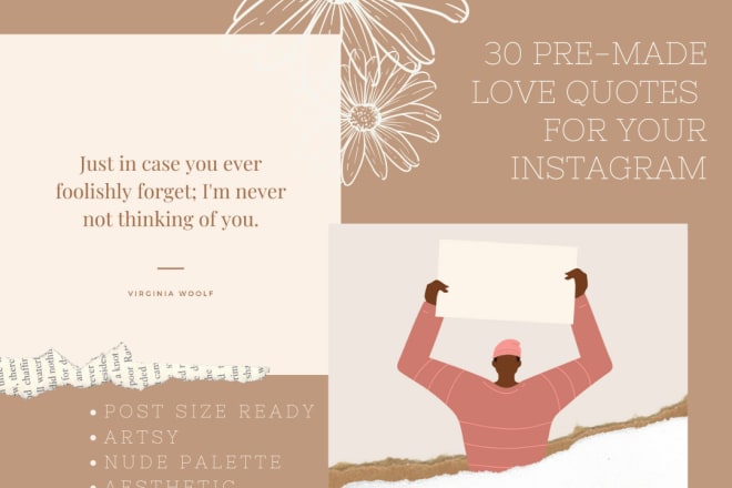 I will give you 30 love quotes for your instagram