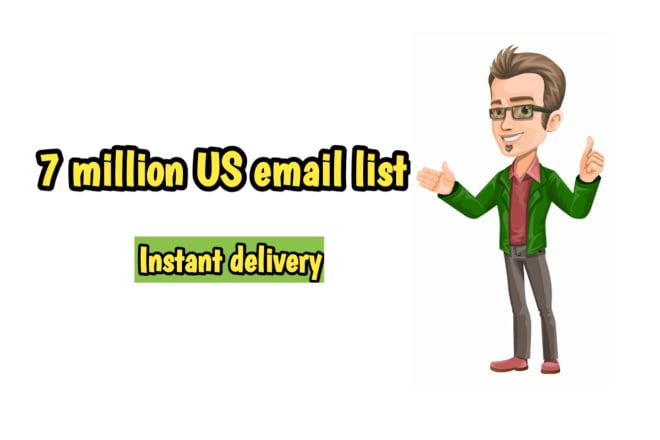 I will give you 7 million USA bulk email list for email blast 2020