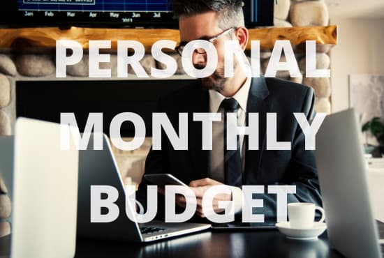 I will give you a personal finance monthly budget spreadsheet