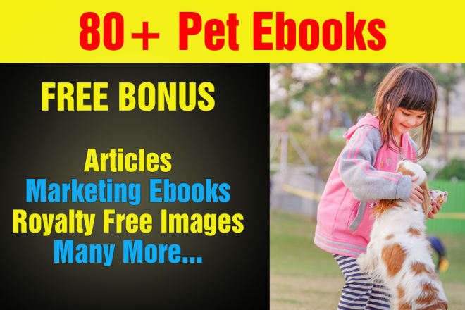 I will give you over 80 dog and pet care plr ebooks