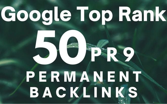 I will give you permanent 50 SEO link building backlinks, for google ranking