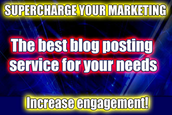 I will give you quality blog posts