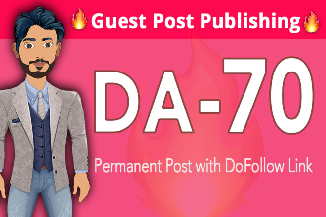 I will guest post on da 70 news blog with dofollow link