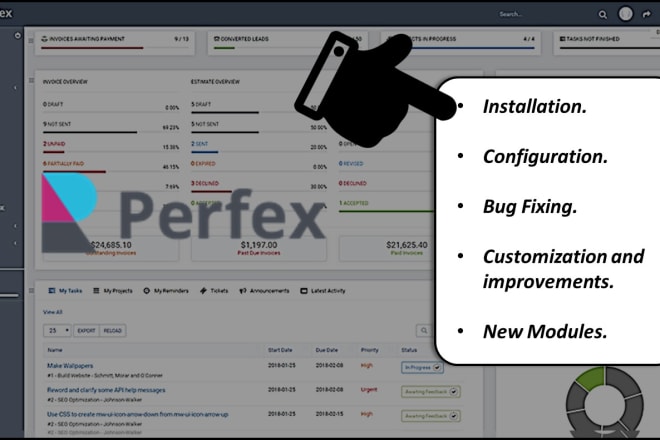 I will help bug fixes, customize and develop modules to perfex CRM