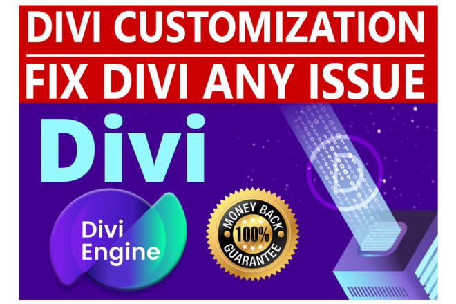 I will help to fix divi builder issue and divi theme customization