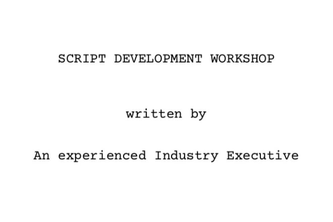 I will help you develop your screenplay like a pro