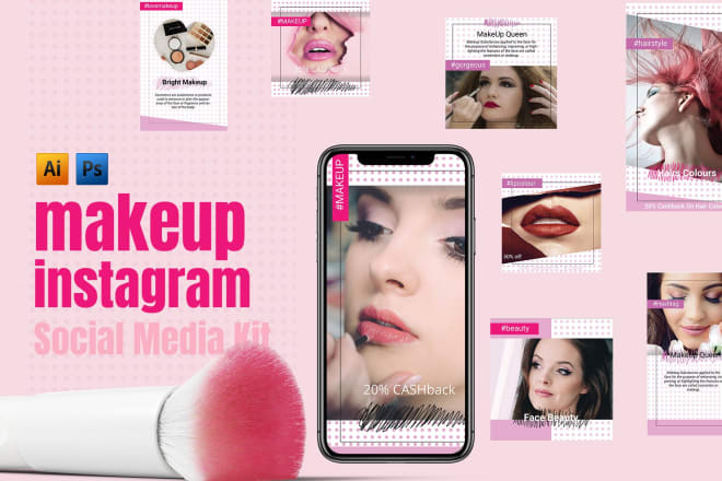 I will help you with social media marketing for makeup and hair products