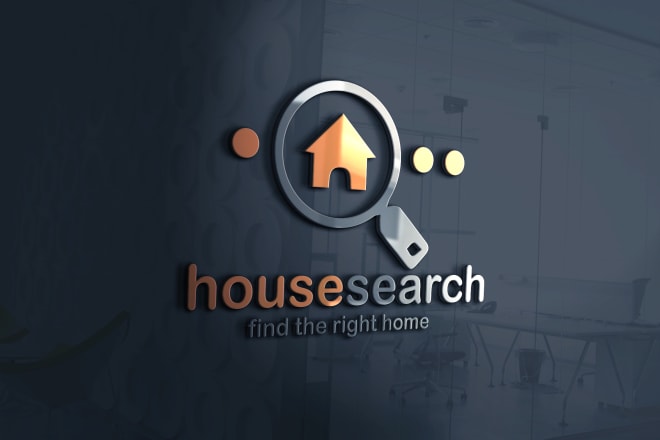 I will house search logo template