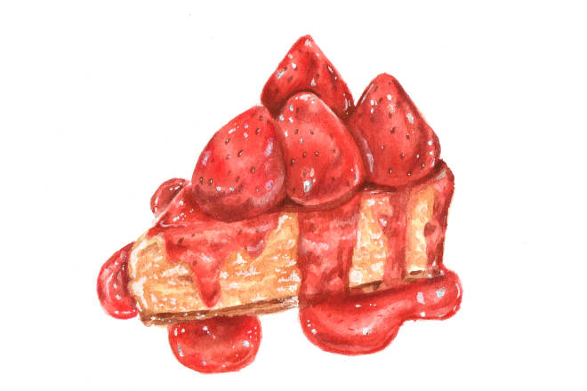I will illustrate any item or product you need in watercolor