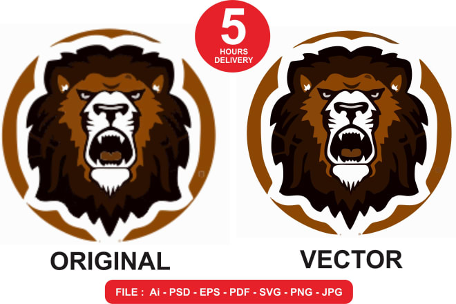 I will image tracing to vector, redraw logo to ai,eps,svg,png,pdf