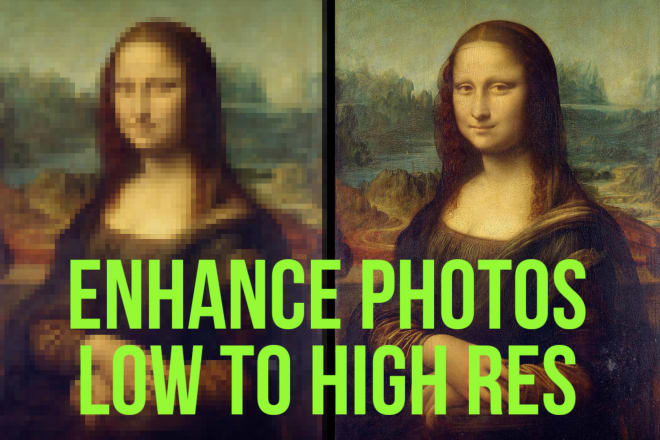 I will improve images quality, restore, enhance, increase photos