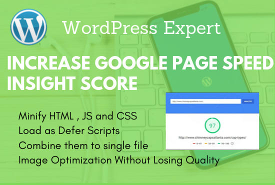 I will increase your wordpress google pagespeed insights score