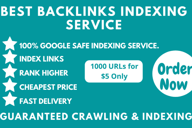 I will index backlinks using premium link indexing service