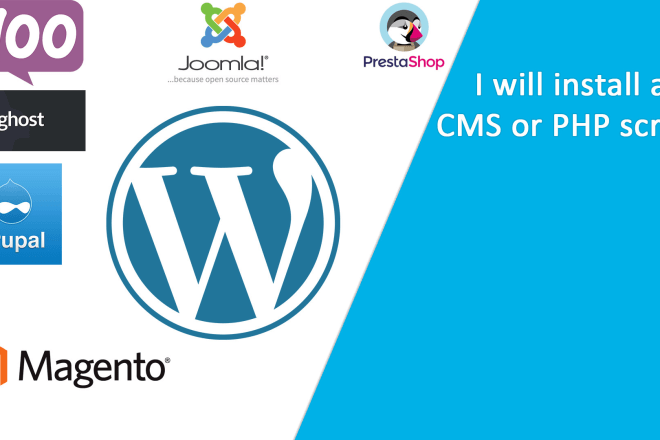 I will install any cms or php script