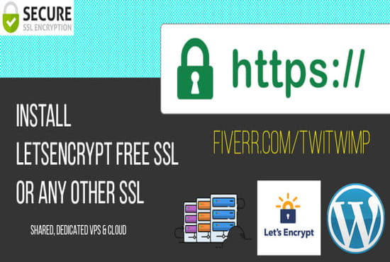 I will install lets encrypt free SSL autorenew https certificate on any domain