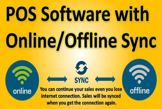 I will install online offline sync pos software with stock,inventory,billing,invoices