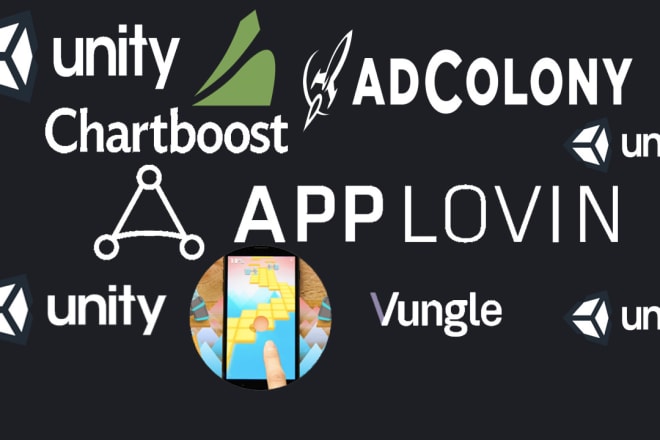I will integrate ads chartboost, vungle, applovin, ad colony,iron source in unity games