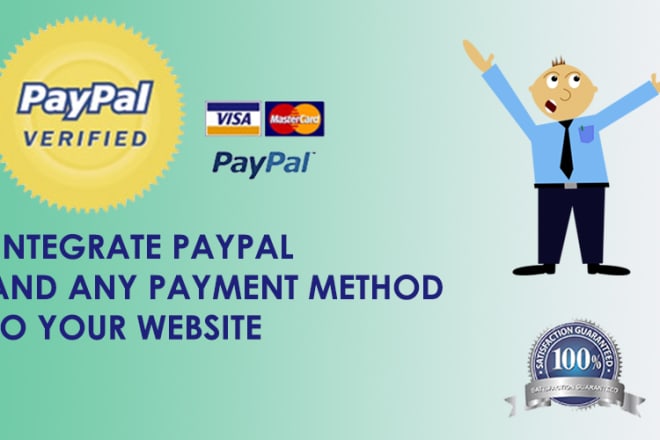 I will integrate paypal to your website