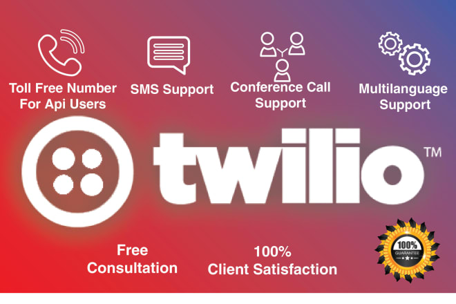 I will integrate twilio call and twilio bulk sms api gateway