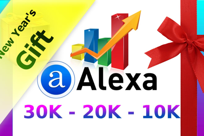 I will keep alexa rank 30k 20k 10k with traffic and backlink