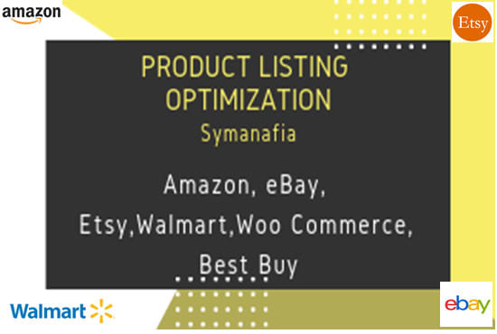 I will listing your products on amazon etsy ebay walmart groupon