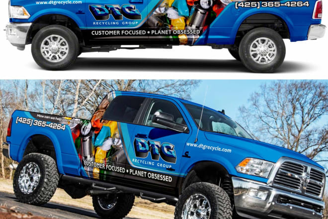 I will make a perfect truck wrap design