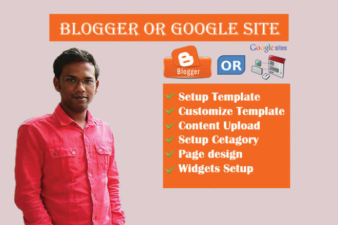 I will make a professional blogspot blogger website or google site