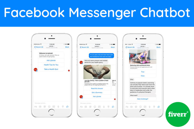 I will make a professional chatbot for facebook messenger, website