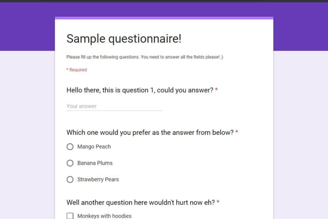 I will make a survey for your business