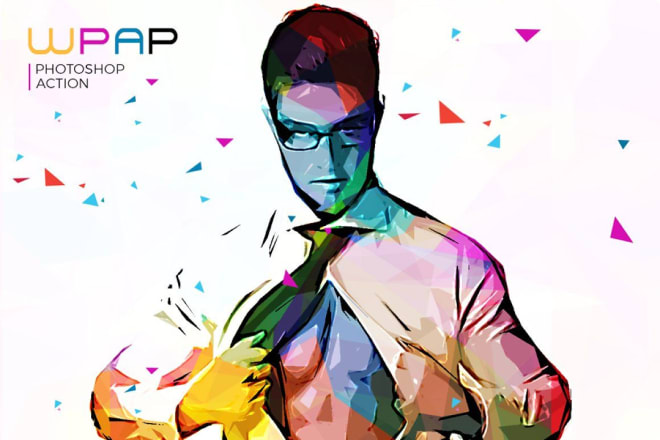 I will make a wpap effect photo using photoshop