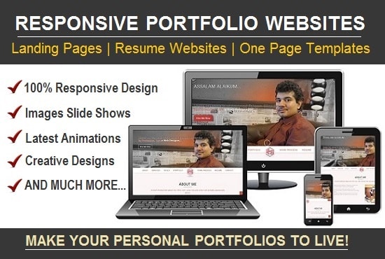 I will make an awesome personal portfolio or resume website for you