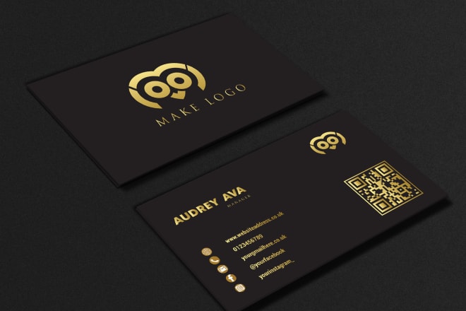 I will make creative moo design, vista print, gold foil, business card