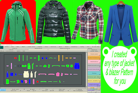 I will make garment and clothing pattern as your designs with 3d