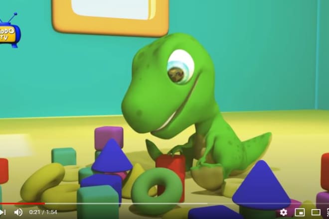 I will make kids children nursery rhyme 3d animation package