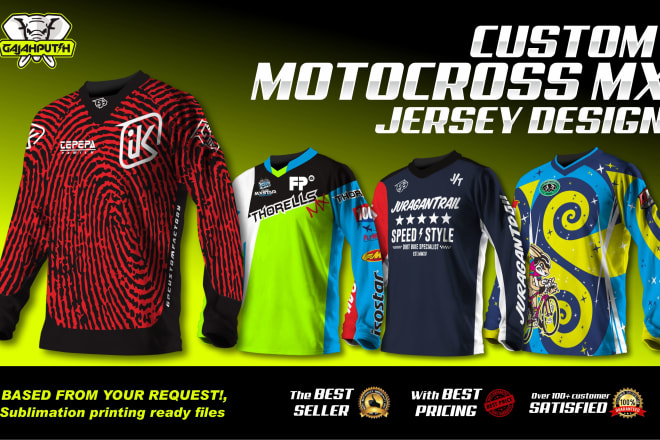 I will make motocross mx jersey design,mountain bike, bmx too