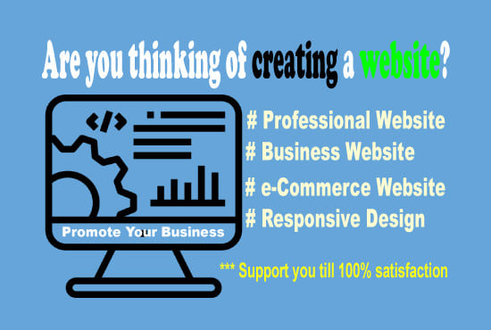 I will make professional website for your business