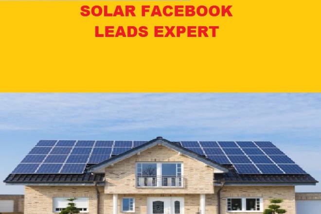 I will make solar facebook leads ads for your solar business