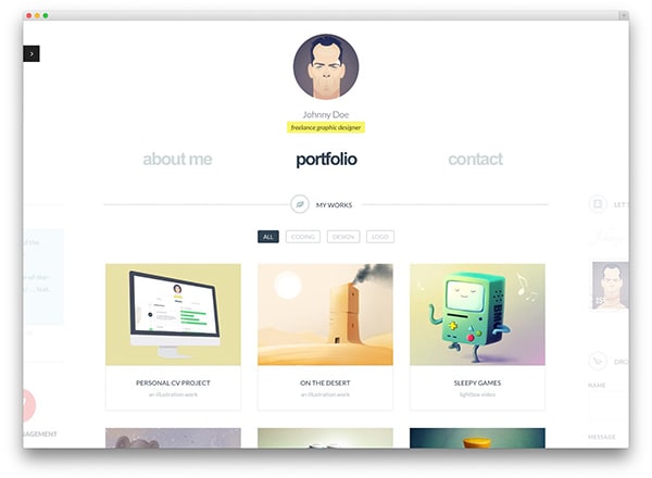 I will make stunning online portfolio with free domain