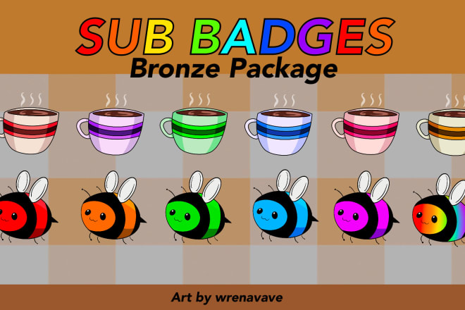I will make sub badges for your twitch channel
