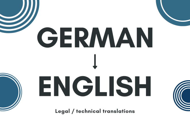 I will manually translate legal or technical texts from german to english