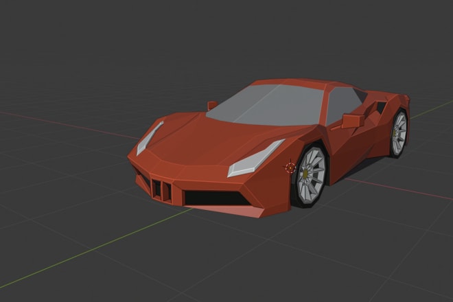 I will model any low poly cars in blender