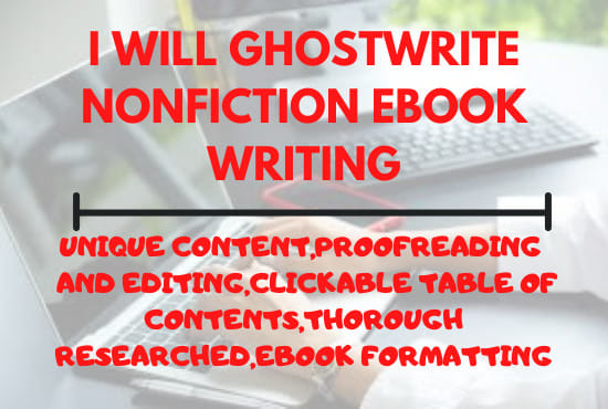 I will nonfiction ebook writing ghost writer for amazon kindle