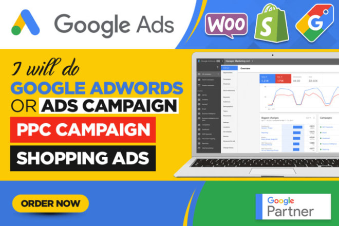 I will o google adwords or ads campaign, ppc campaign,shopping ads